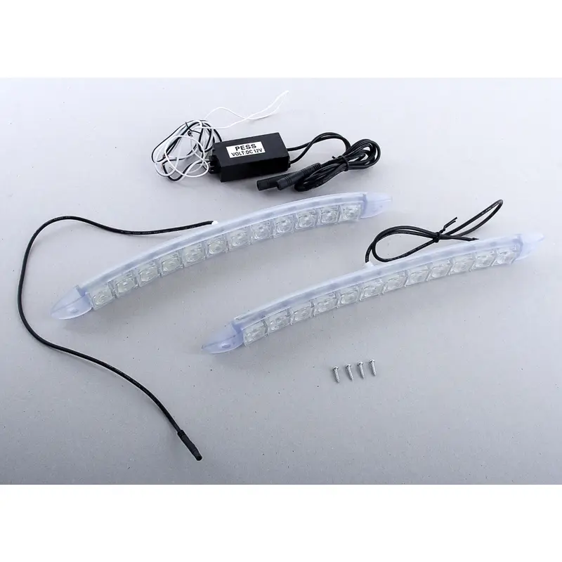 Дневные ходовые огни 12 LED, 12 В, 2 шт., свет белый