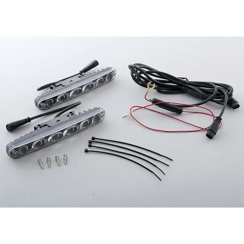 Дневные ходовые огни 6 LED-COB, 12 В, 2 шт., свет белый