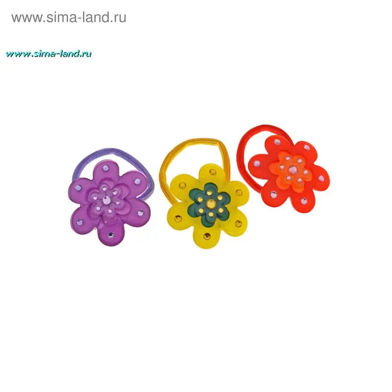 резинка для волос Утренняя заря цветок