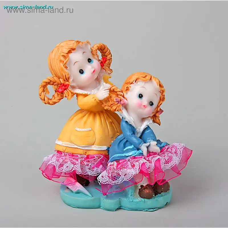 фигурка полистоун девчушки косички