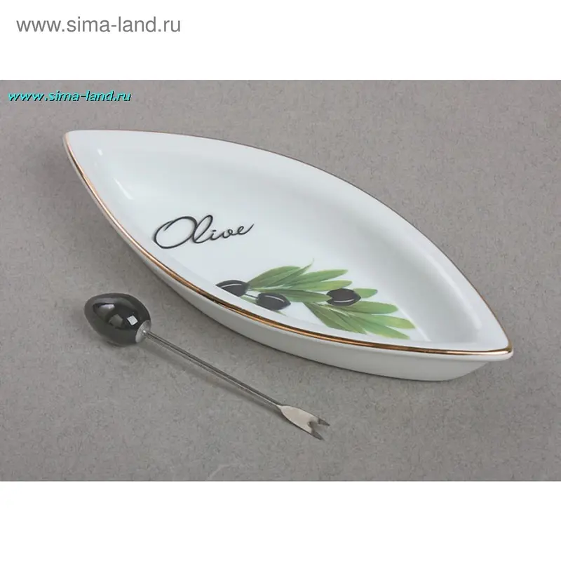 Блюдо для оливок + вилочка