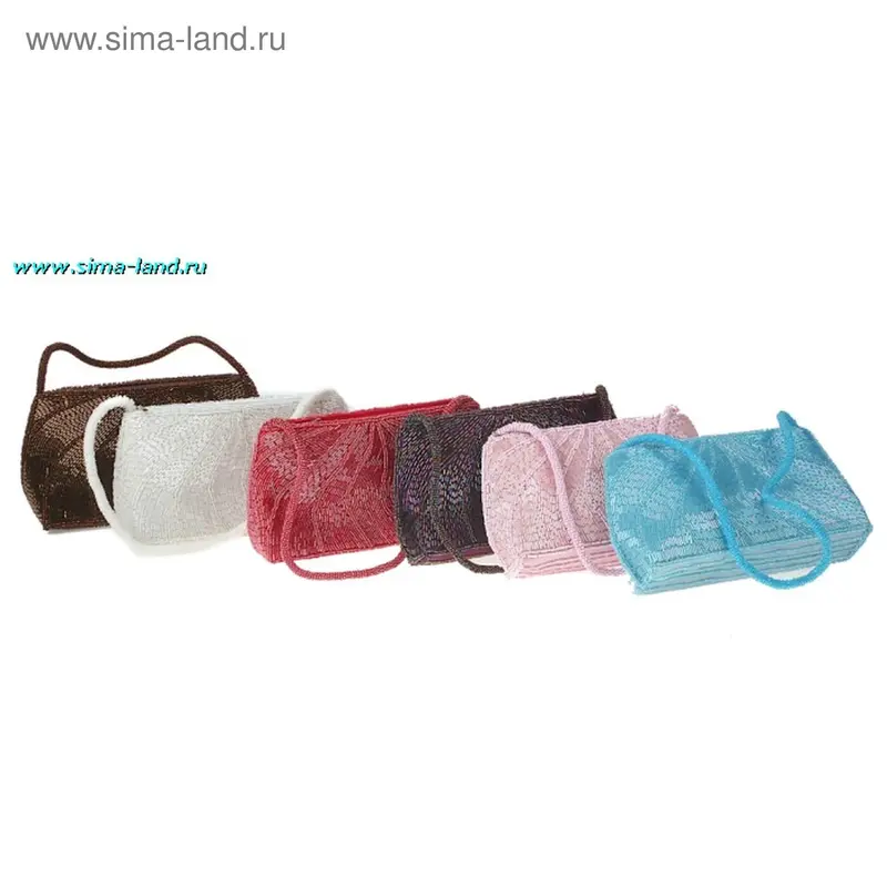 клатч из бисера Волна 6*24*13см