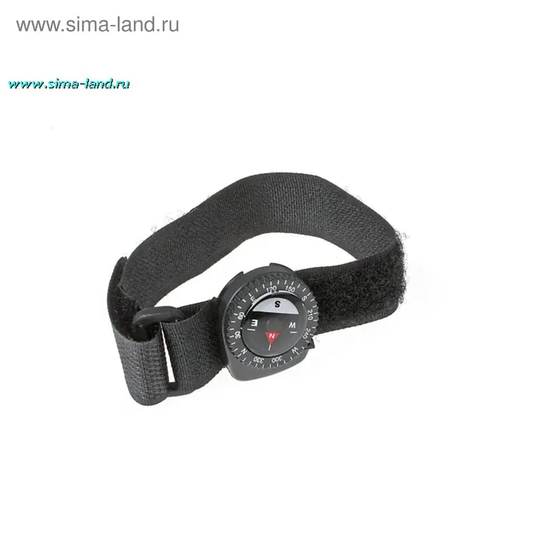 Компас и часы на липучке, круглые