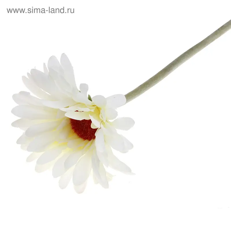цветы искусственные (стебель-резина,бутон-ткань) гербера d-8