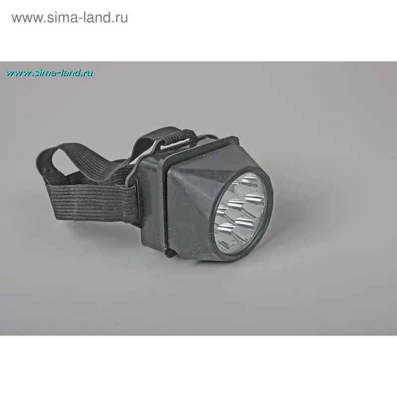 Фонарик налобный (7 диодов) чёрный