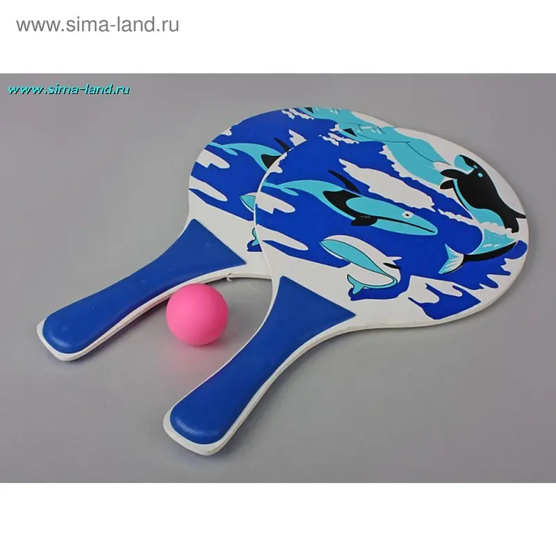 Теннис детский (2 ракетки деревянный + шарик)