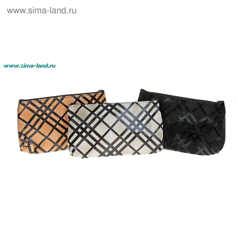 Косметичка простая Клетка 19*10*0,5см