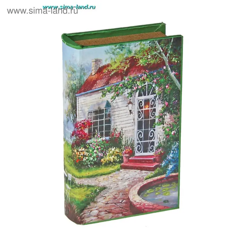Ключница-книга дерево "Усадьба" 21х13х5 см