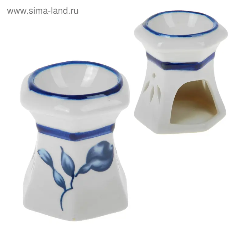 Аромалампа "Гжель" бутон 7,2 x 6,3 x 6,3 см