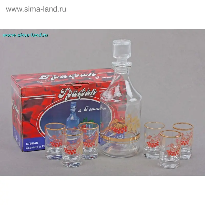 Набор для вина "Рябинка" (набор 7 предметов)