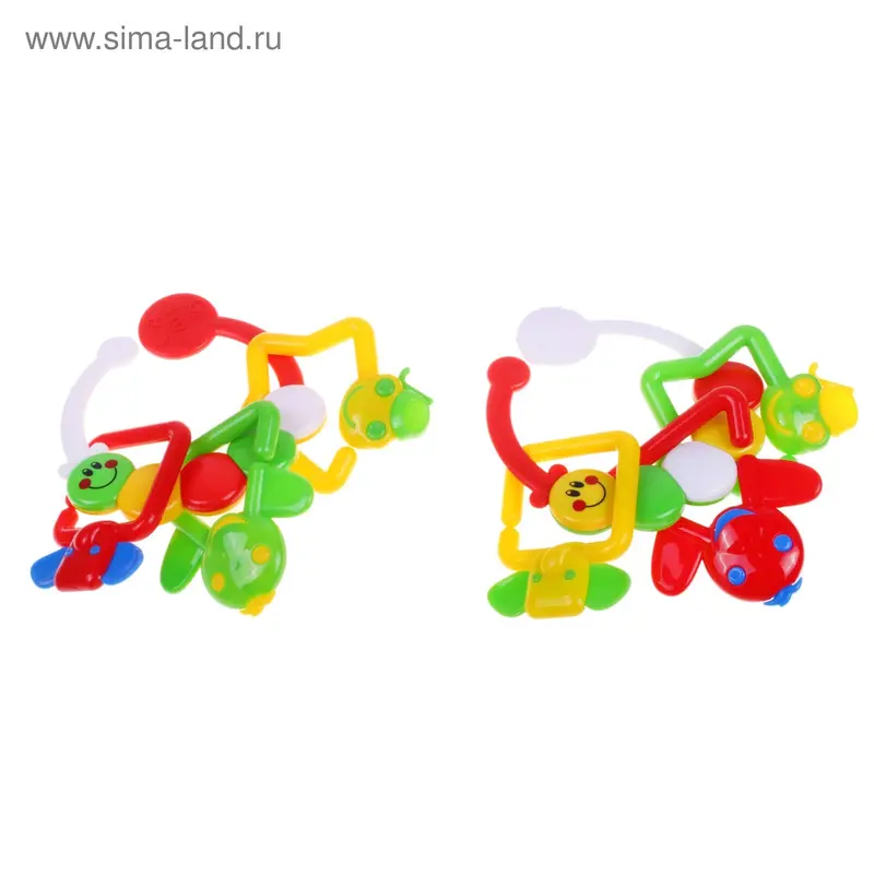 Погремушка "Гусеничка", цвета МИКС