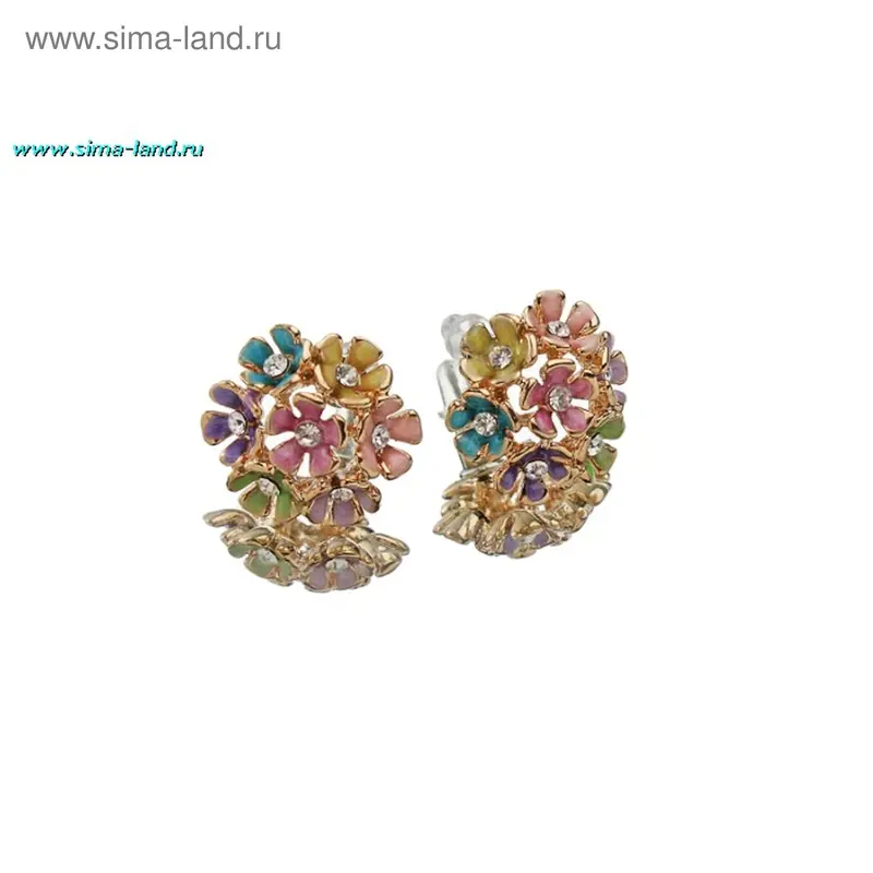 Серьги МОДНЫЕ УКРАШЕНИЯ «Полянка»