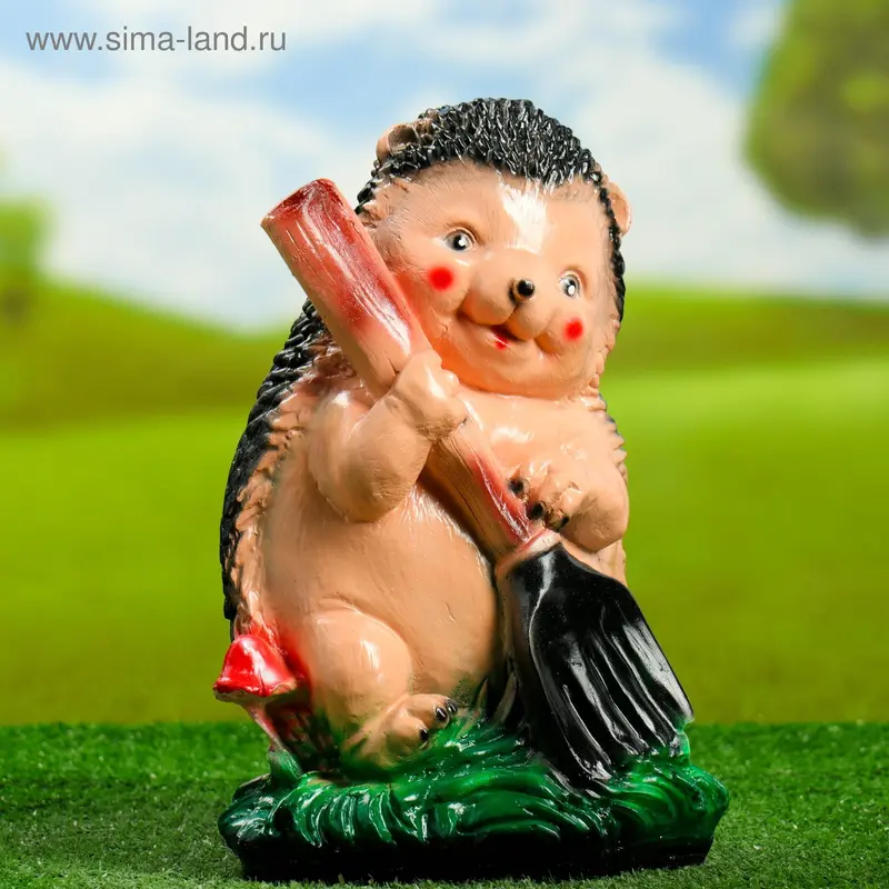 Садовая фигура "Ёж с вилами" 17*20*31 см