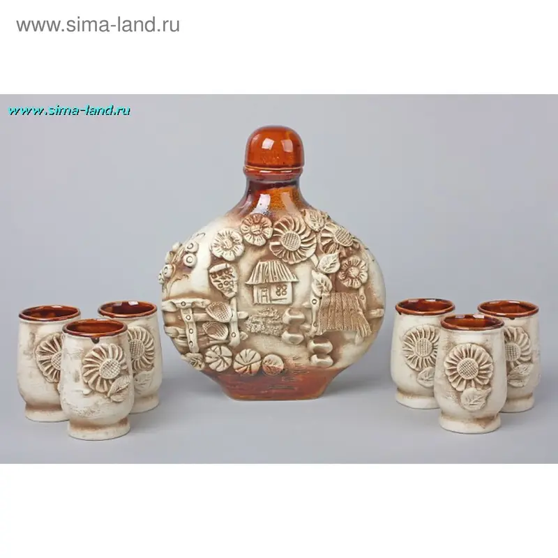 Набор винный "Штоф" круглый