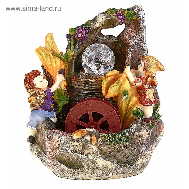 фонтан детишки ягодки 20,5*14,5*24,5 см