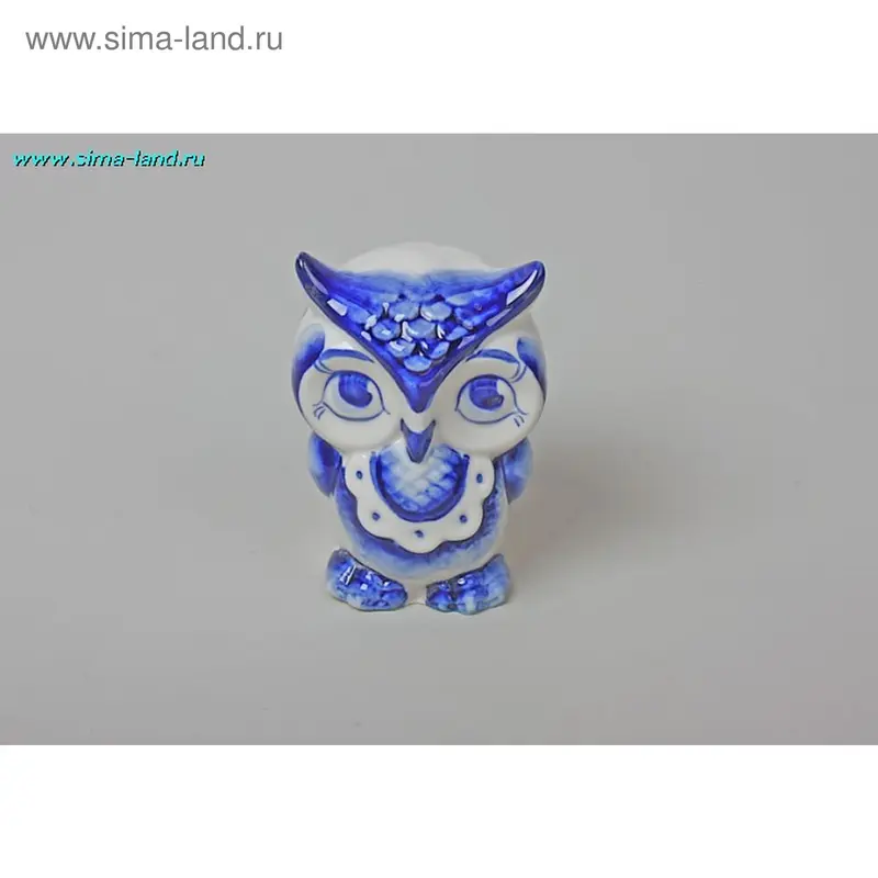 Фигурка "Сова", гжель