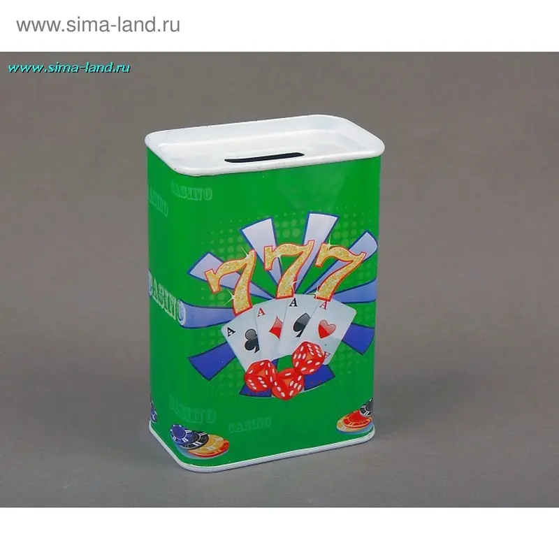 копилка металл казино 11*8*5 см