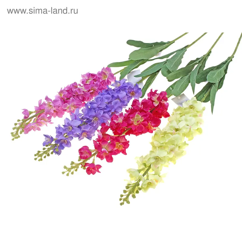 цветы искусственные дельфиниум 92 см,d-4 см