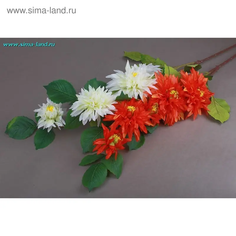 цвета искусственные куст георгина 107 см,d-12.h-3