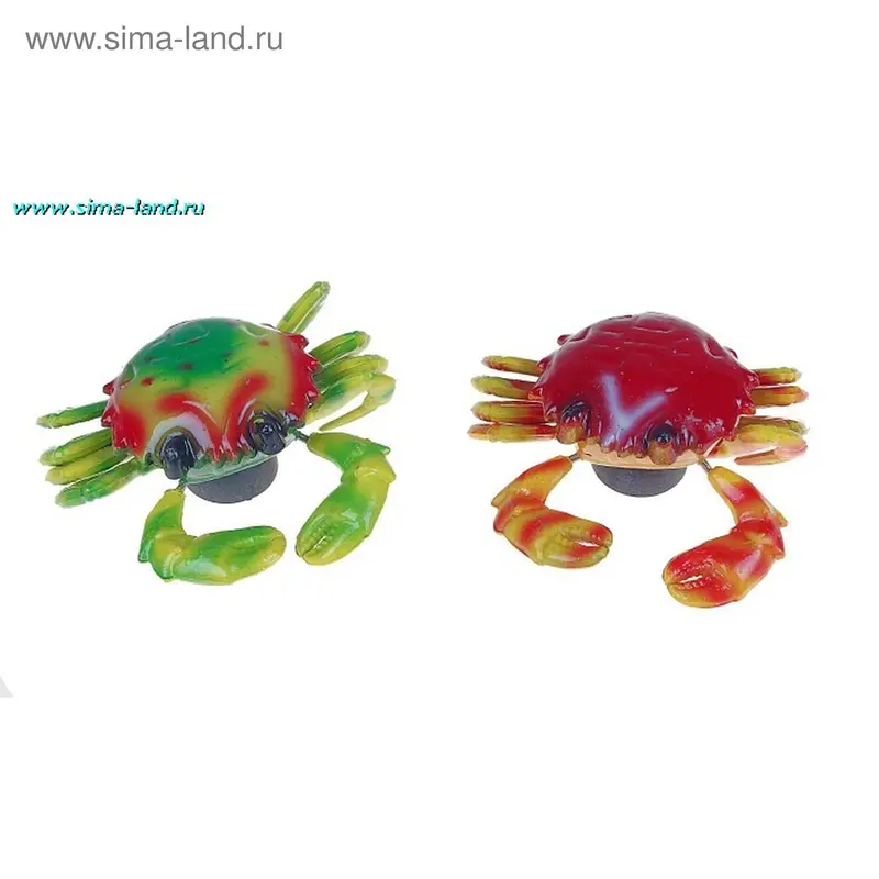 магнит пластик краб пружинка клешнятый 10*9,5 см