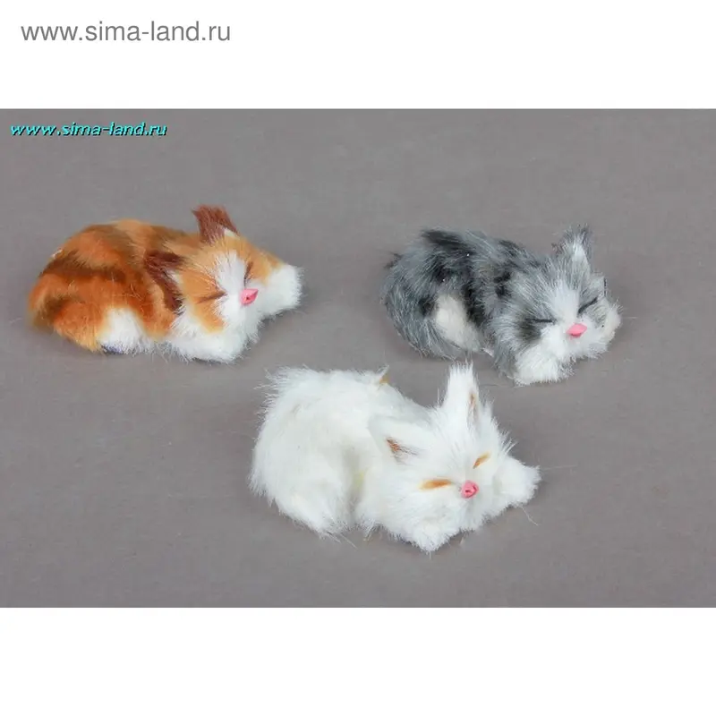 магнит пушистик киска спит 6,5*4 см