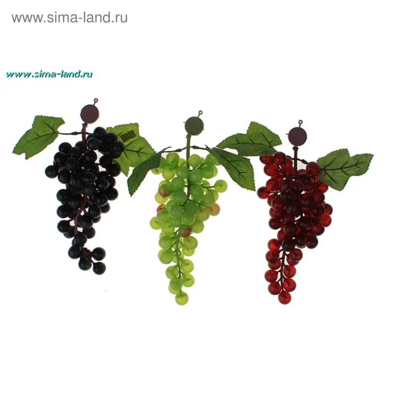 магнит пластик виноград 26 см 60 ягод