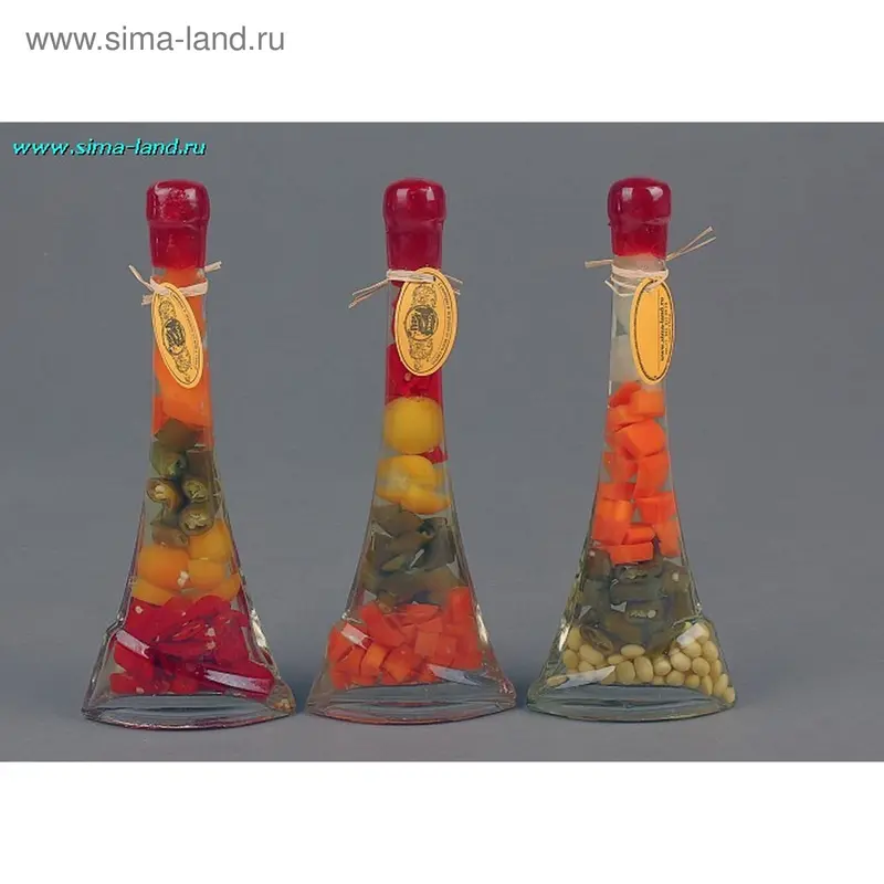 Бутылка декоративная для кухни «Парусник» h=26 см