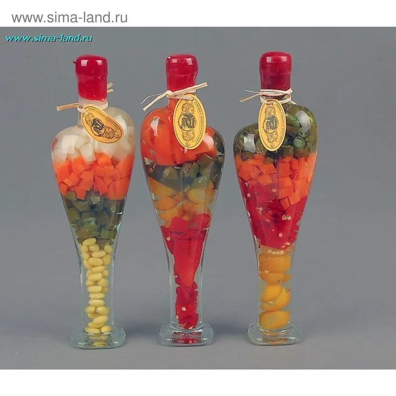 Бутылка декоративная для кухни «Сердце» h=31 см