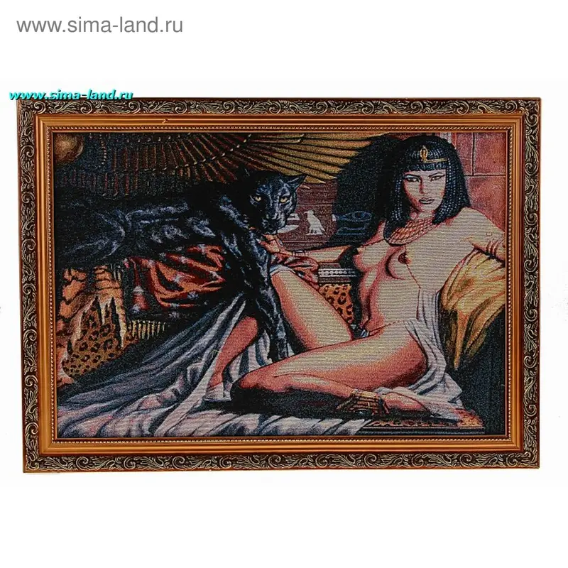 картина гобелен 40*60 см R-065 девушка багира