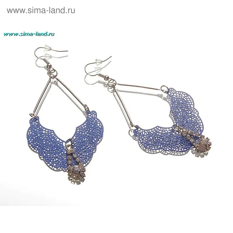 Серьги ажурные «Капля»