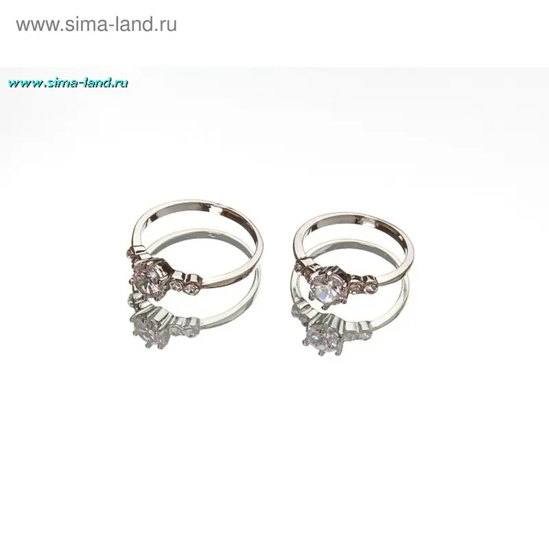 Кольцо с кристаллами Классика, со стразами