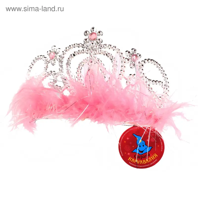 Корона с мехом "Сердце в сердце"