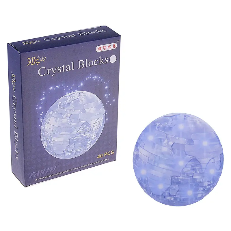 Пазл 3D кристаллический, "Шар" 40 деталей