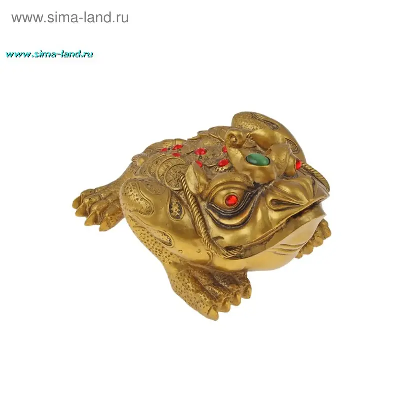 Нэцкэ бронза "Жаба с рогом" 14 х 15 см