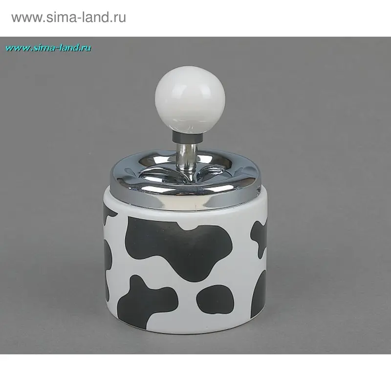 Пепельница бездымная "Пятна", круглая, 9х13 см