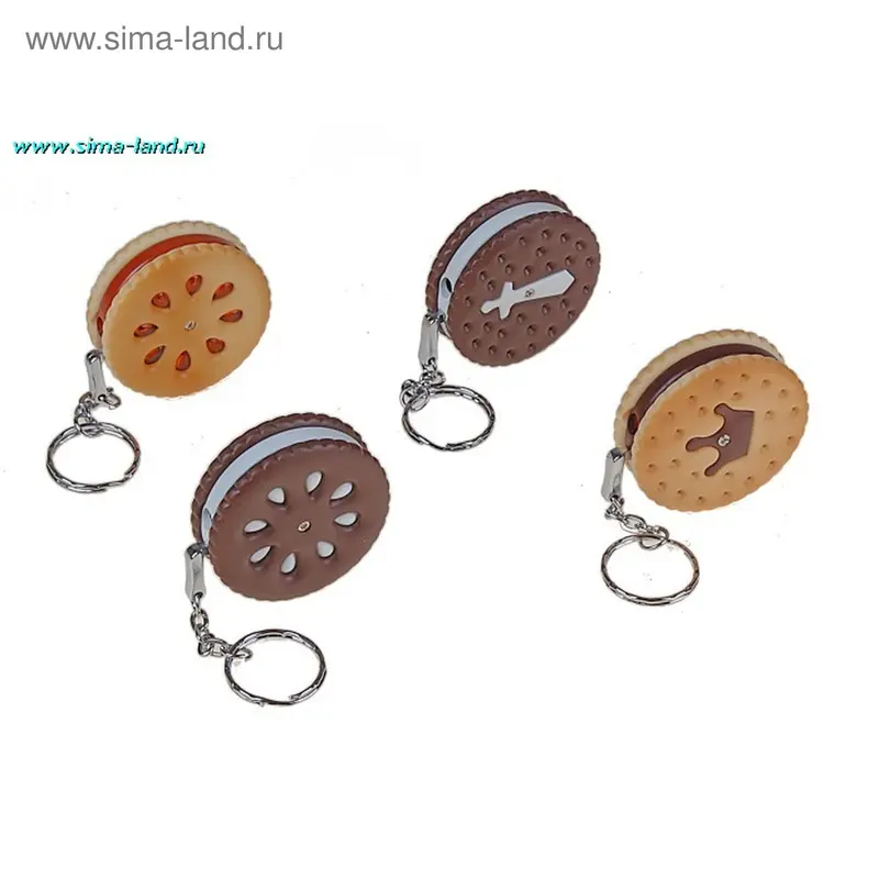 Зажигалка сувенирная пьезо "Печенье с начинкой", микс