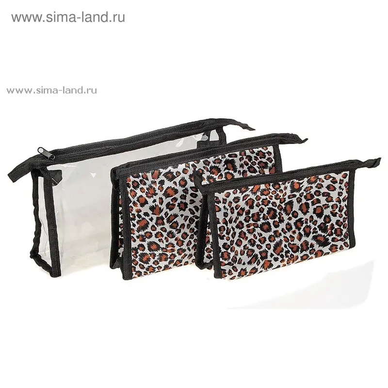 Косметичка 3 в 1 "Белый барс"