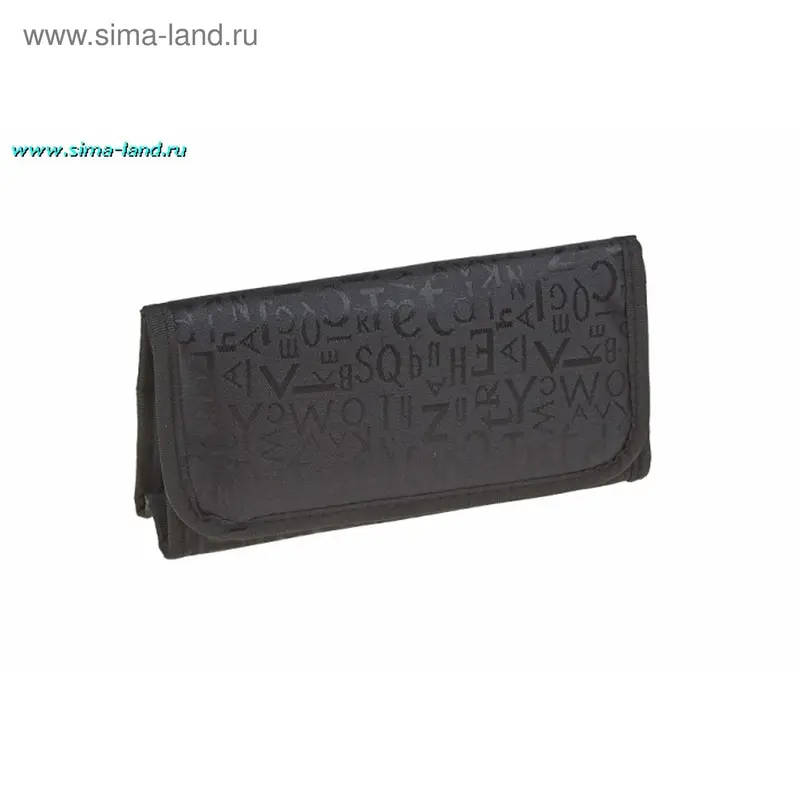 Косметичка - кошелёк с зеркалом "Буквы", чёрный
