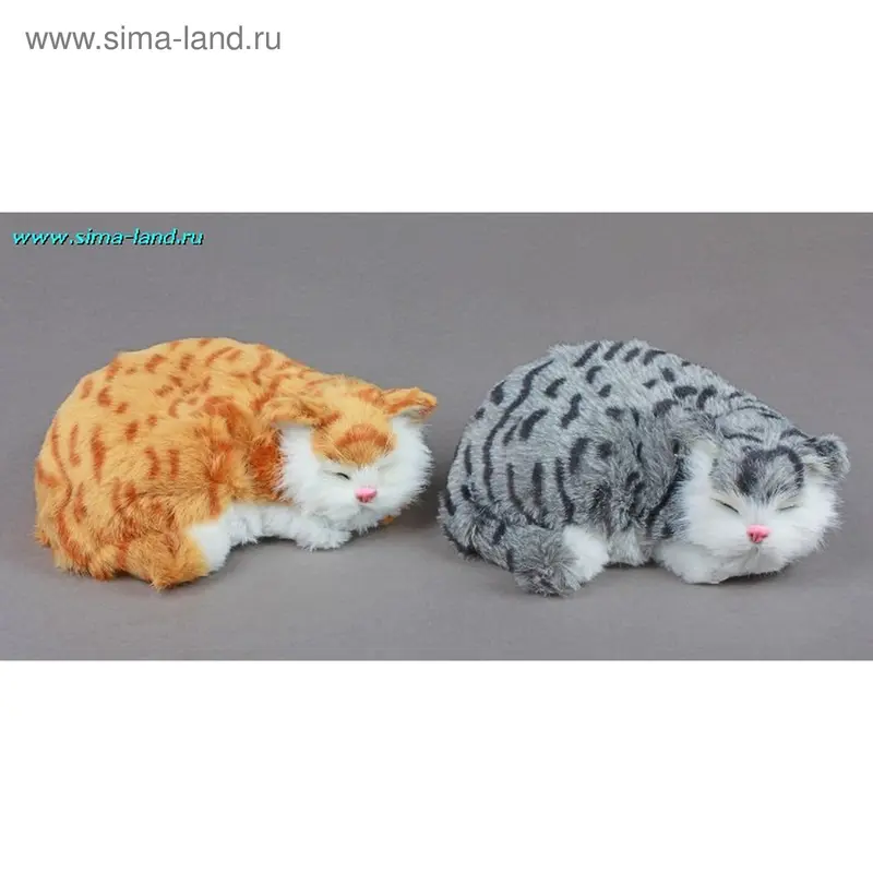 пушистик кошечка (дышит) 23*20 (микс 2 вида)