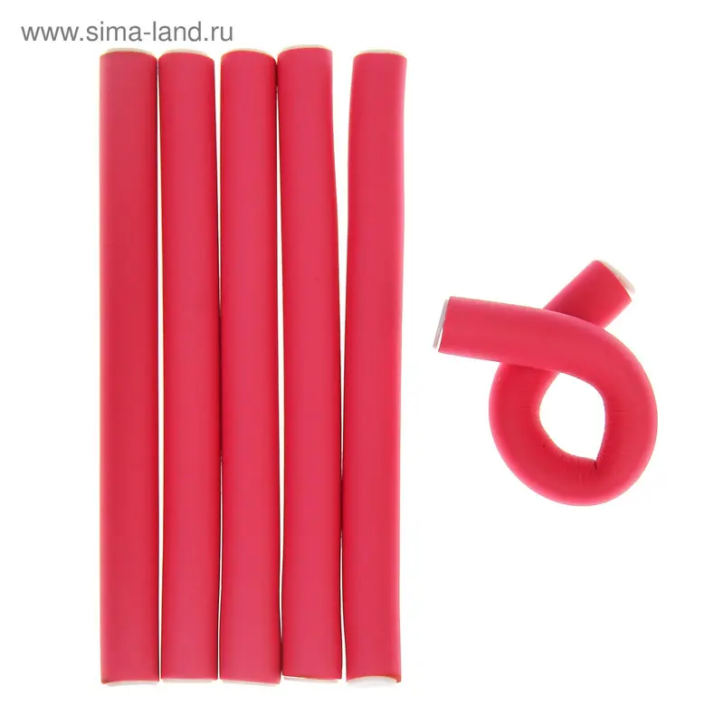 Бигуди "Бумеранг", d=1,5см, 18см, 6шт, цвет МИКС