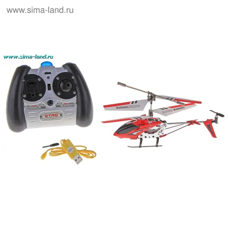 Вертолет на радиоуправлении SYMA 107 (гироскоп, ИК, USB)