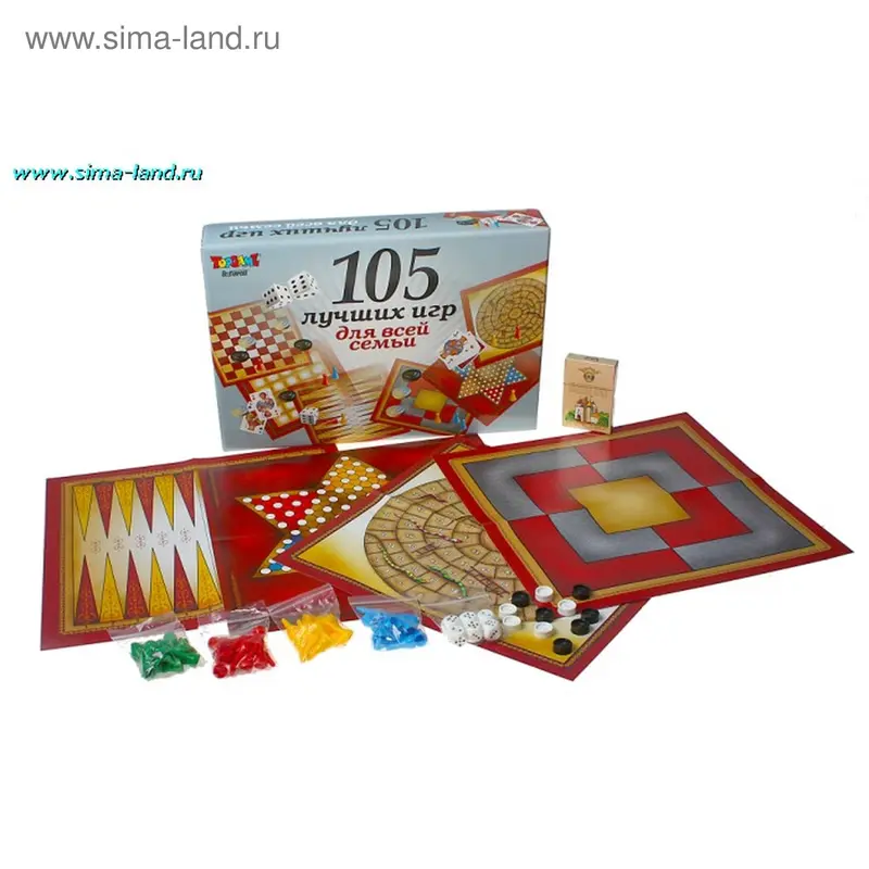 Настольная игра "105 игр для всей семьи"