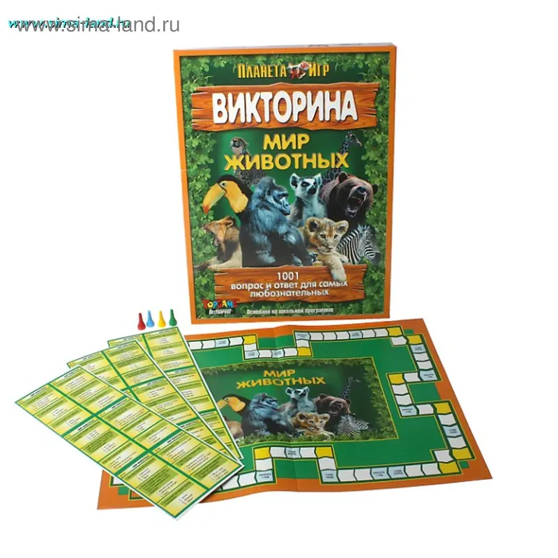 Настольная игра «Мир животных»