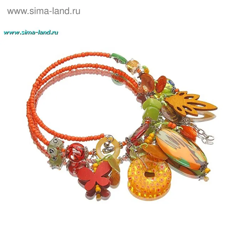 Колье «Экзотика» цветное