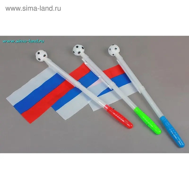 Палка световая "Мяч и флаг России"