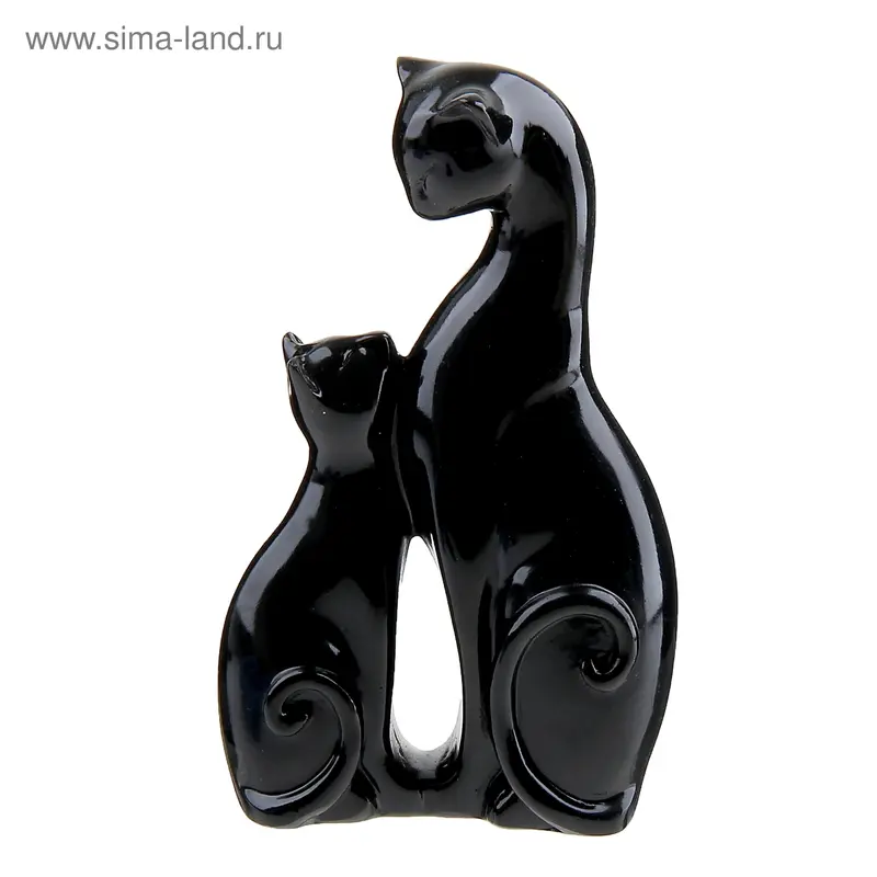 Сувенир полистоун "Кошка с котёнком" 16х9,5х4,7 см
