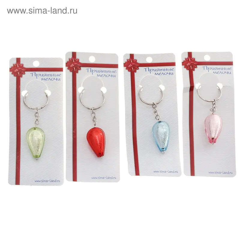 Брелок пластик "Капелька", МИКС
