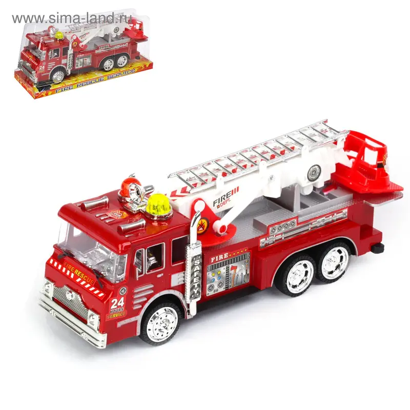 Машина инерционная «Пожарная охрана», с лестницей