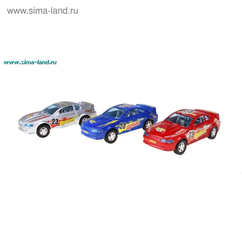 Машинка инерционная «Гонка», 3 цвета
