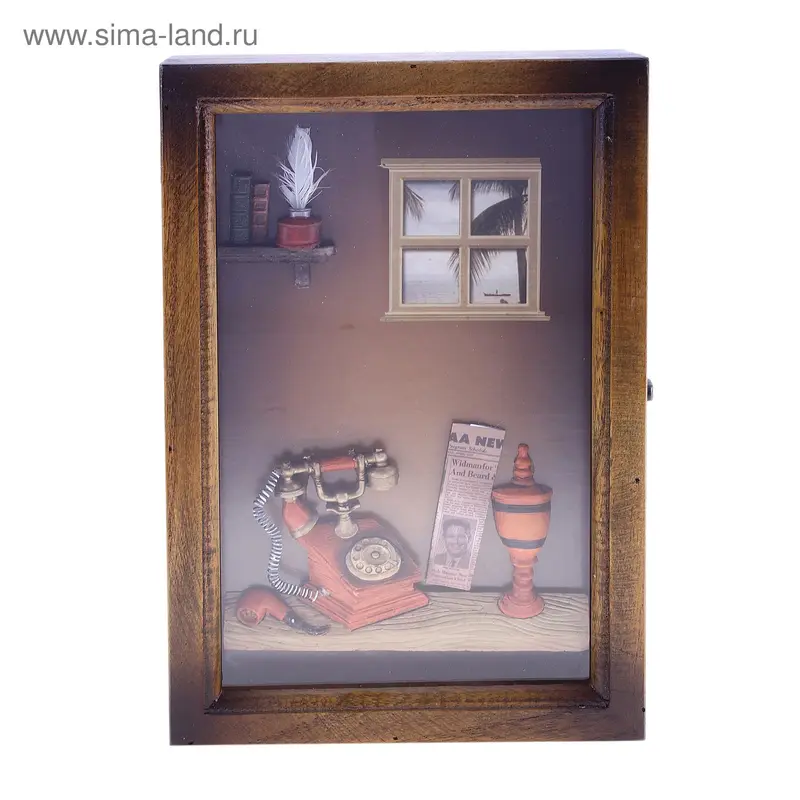 ключница дерево бюро 30*20*7,5 см